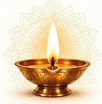 Lit diya illustration
